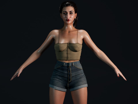 Alba Flores 3D Model