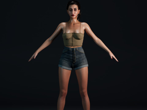 Alba Flores 3D Model