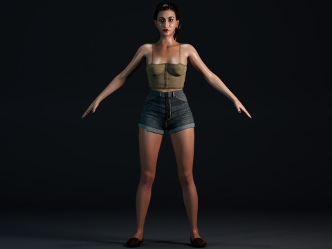 Alba Flores 3D Model