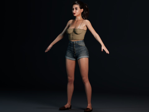 Alba Flores 3D Model