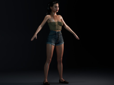 Alba Flores 3D Model