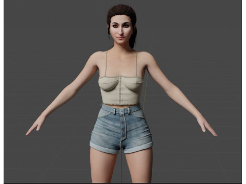 Alba Flores 3D Model