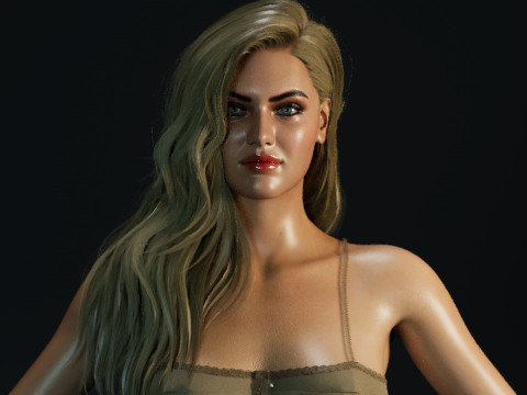 Candice Swanepoel 3D Model