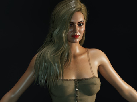 Candice Swanepoel 3D Model