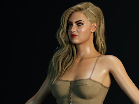 Candice Swanepoel 3D Model