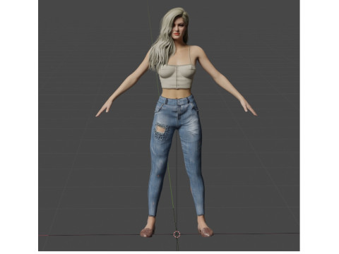 Candice Swanepoel 3D Model