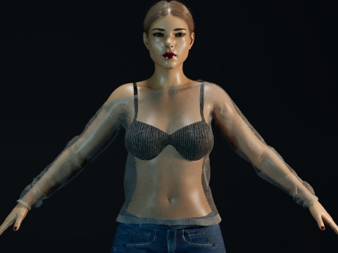 Lea Seydoux 3D Модель