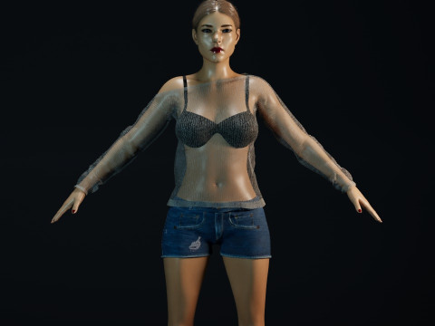 Lea Seydoux 3D Модель