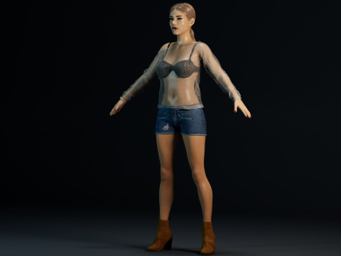Lea Seydoux 3D Модель
