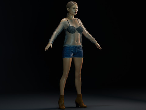 Lea Seydoux 3D Модель