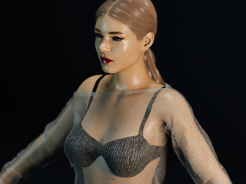 Lea Seydoux 3D Модель