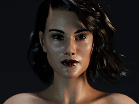 Michelle Dockery 3Dモデル