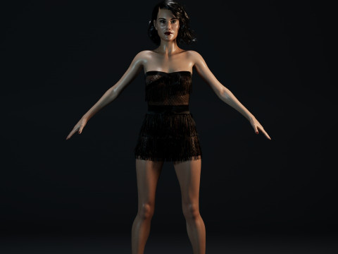 Michelle Dockery Modello 3D