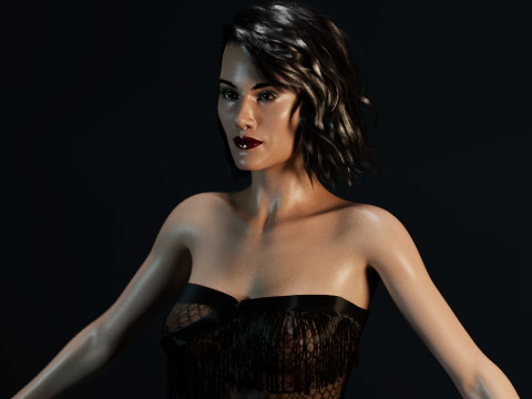 Michelle Dockery Modello 3D