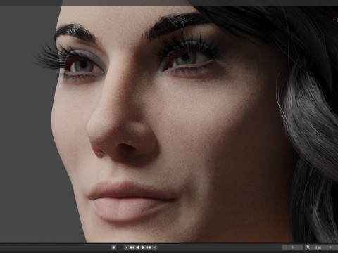 Michelle Dockery Modello 3D