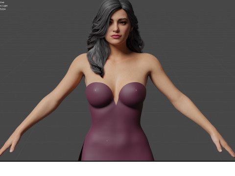 Natalie Martinez 3D Модель