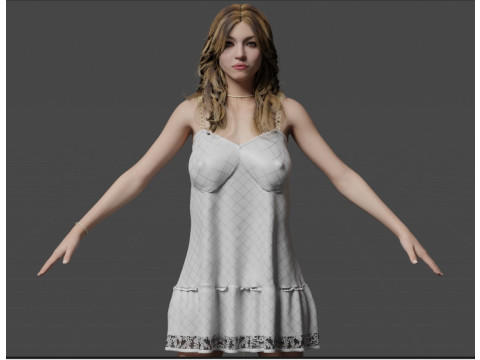 Sydney Sweeney 3D Model