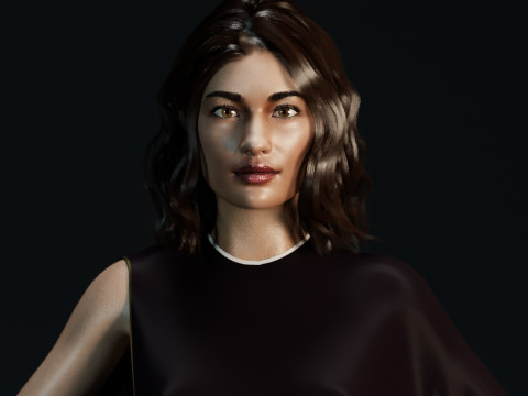 Olga Kurylenko 3D Model