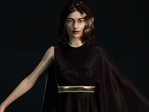 Olga Kurylenko 3D Model