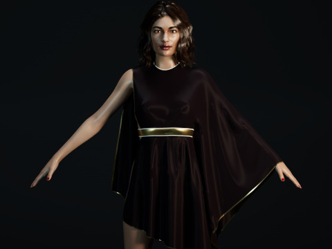 Olga Kurylenko 3D Model