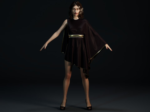 Olga Kurylenko 3D Model