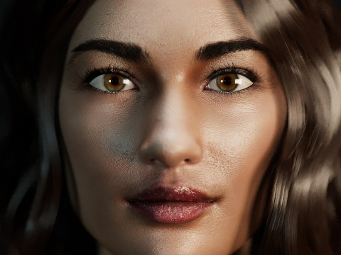 Olga Kurylenko 3D Model