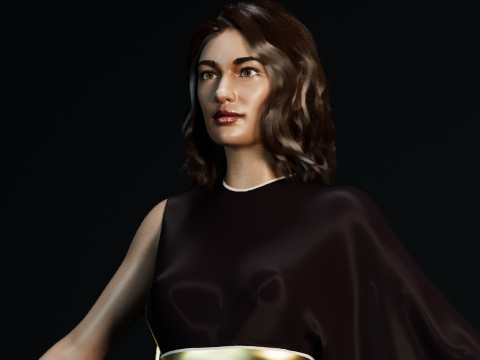 Olga Kurylenko 3D Model