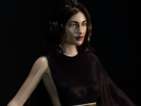 Olga Kurylenko 3D Model