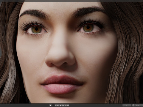 Olga Kurylenko 3D Model