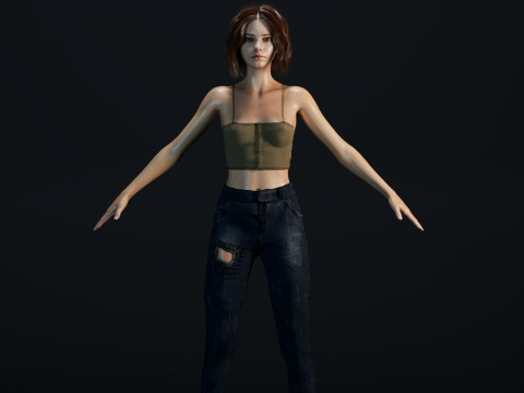 Emma Myers 3D Model