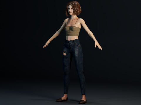 Emma Myers 3D Model