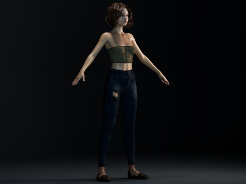Emma Myers 3D Model