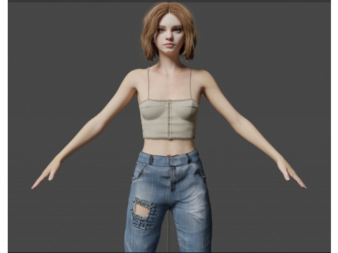Emma Myers 3D Model