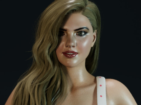 Kate Upton Modello 3D