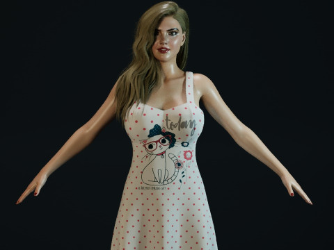 Kate Upton Modello 3D