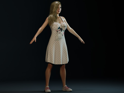 Kate Upton Modello 3D
