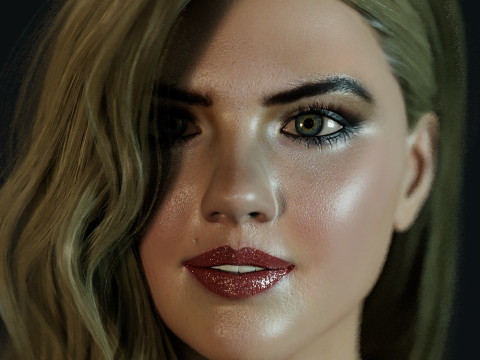 Kate Upton Modello 3D