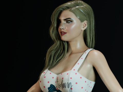 Kate Upton Modello 3D