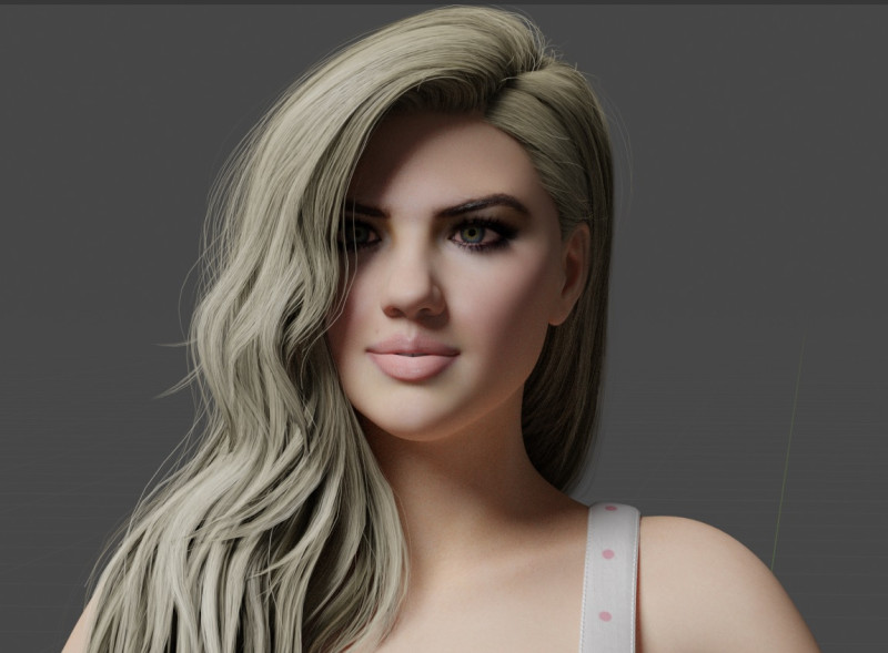 Kate Upton Modello 3D .c4d .max .obj .3ds .fbx .stl .blend