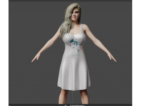 Kate Upton Modello 3D
