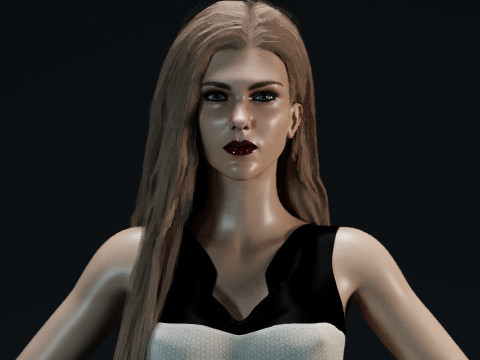 Lily Rabe 3D 모델