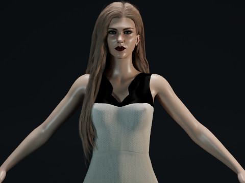 Lily Rabe 3D 모델