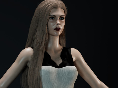 Lily Rabe 3D 모델