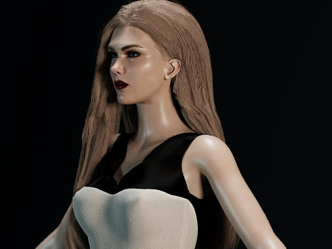 Lily Rabe 3D 모델
