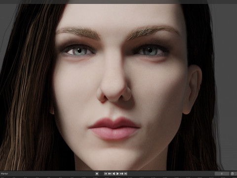 Lily Rabe 3D 모델