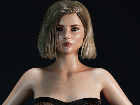 Thomasin McKenzie Modello 3D