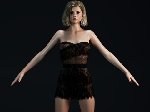 Thomasin McKenzie Modello 3D