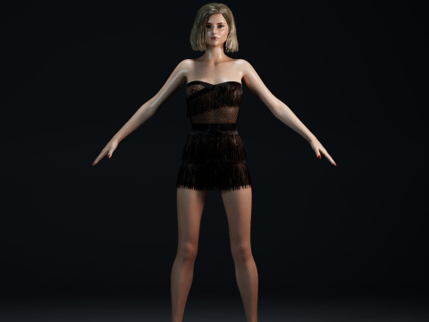 Thomasin McKenzie Modello 3D