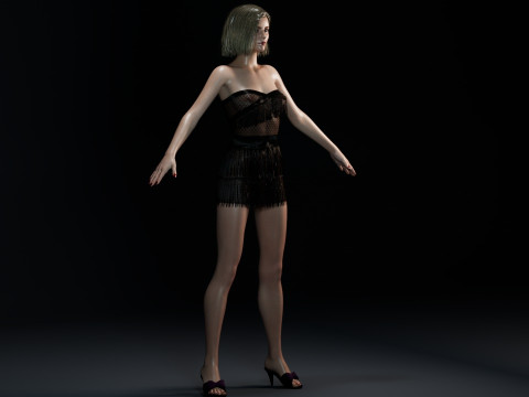 Thomasin McKenzie Modello 3D