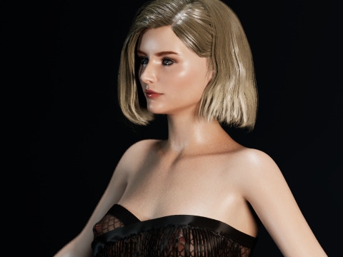 Thomasin McKenzie Modello 3D
